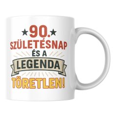 90. Születésnap legenda születésnapi bögre