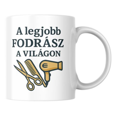 A legjobb fodrász a világon bögre