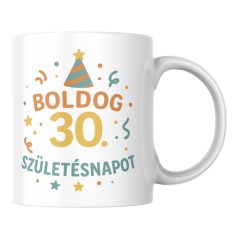 Boldog 30. Születésnapot születésnapi bögre