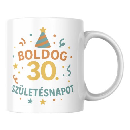 Boldog 30. Születésnapot születésnapi bögre