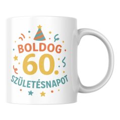 Boldog 60. Születésnapot születésnapi bögre