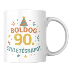Boldog 90. Születésnapot születésnapi bögre