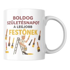 Boldog születésnapot a legjobb festőnek bögre