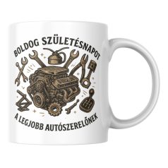 Boldog születésnapot a legjobb autószerelőnek bögre