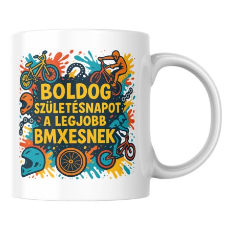Boldog születésnapot a legjobb bmxesnek bögre