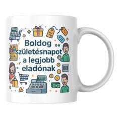 Boldog születésnapot a legjobb eladónak bögre