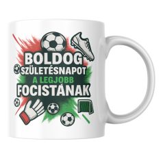 Boldog születésnapot a legjobb focistának bögre