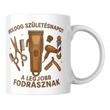 Boldog születésnapot a legjobb fodrásznak bögre