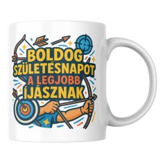 Boldog születésnapot a legjobb íjásznak bögre