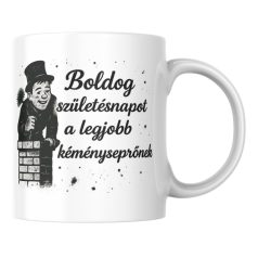 Boldog születésnapot a legjobb kéményseprőnek bögre