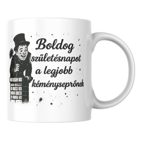 Boldog születésnapot a legjobb kéményseprőnek bögre