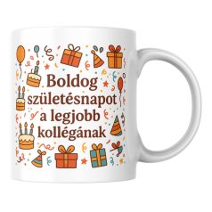 Boldog születésnapot a legjobb kollégának bögre
