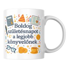 Boldog születésnapot a legjobb könyvelőnek bögre