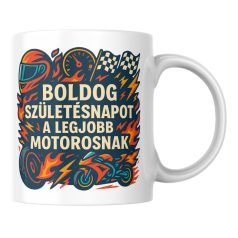 Boldog születésnapot a legjobb motorosnak bögre