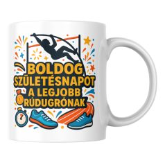 Boldog születésnapot a legjobb rúdugrónak bögre