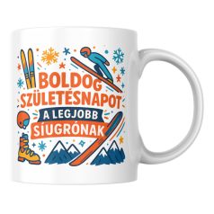 Boldog születésnapot a legjobb síugrónak bögre
