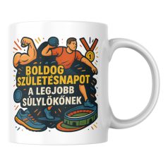 Boldog születésnapot a legjobb súlylökőnek bögre