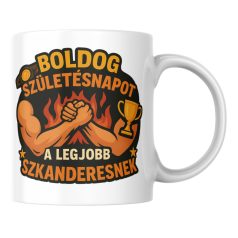 Boldog születésnapot a legjobb szkanderesnek bögre