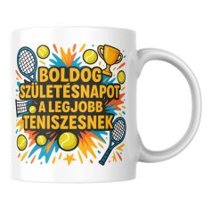 Boldog születésnapot a legjobb tensizesnek bögre