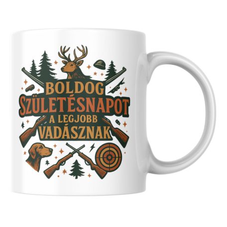 Boldog születésnapot a legjobb vadásznak bögre