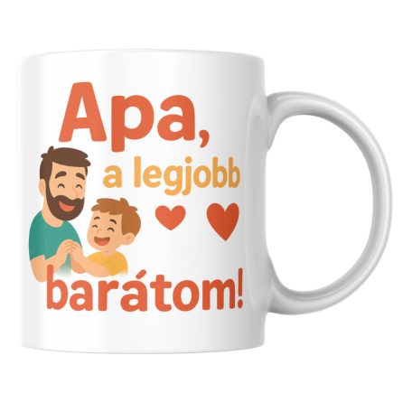 Apa a legjobb barátom fiús bögre
