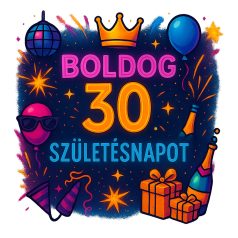 Boldog 30. Születésnapot partys bögre
