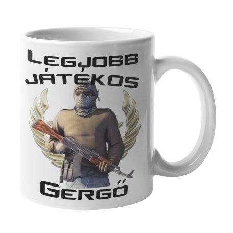 CS:GO - Legjobb játékos egyedi neves bögre