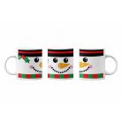 Karácsonyi hóemberes bögre