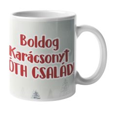 Karácsonyi mikulásos bögre egyedi névvel