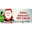 Karácsonyi mikulásos bögre egyedi névvel