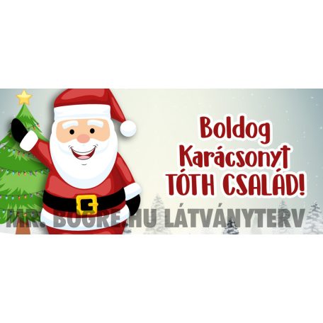 Karácsonyi mikulásos bögre egyedi névvel