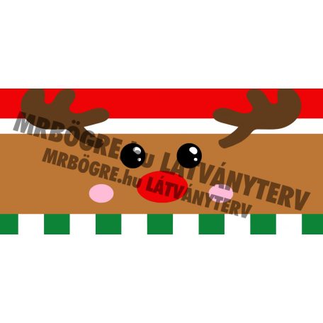 Karácsonyi szarvasos bögre