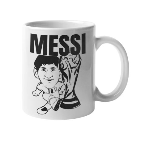 Lionel Messi drawing bögre