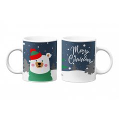 Merry Christmas - Bear bögre